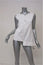 Marni Asymmetric Top White Cotton-Linen Size 40 Sleeveless Zip-Back Blouse