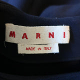 Marni Top Navy Wool Crepe Size 38 Half-Sleeve Blouse available at CelebrityOwned.com img_6