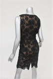 Michael Kors Collection Dress Black Crochet Lace Size 4 Sleeveless V-Neck Mini available at CelebrityOwned.com img_5