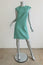 Michael Kors Dress Seafoam Virgin Wool Size 8 Cap Sleeve Shift