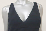 Michael Kors Sleeveless Dress Navy Wool-Blend Size 4 V-Neck Front Pocket Mini available at CelebrityOwned.com img_3