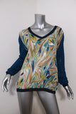 Missoni for Target Sweater Printed Chiffon-Front Chevron Knit Size Medium available at CelebrityOwned.com img_1