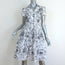 Moschino Cheap and Chic Shirtdress White Embroidered Pleated Cotton Size US 8