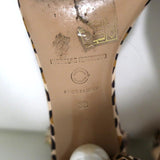 Nicholas Kirkwood Faux Pearl Sandals Miri Leopard Print Grosgrain Size 38 available at CelebrityOwned.com img_12