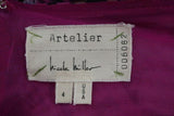 Nicole Miller Artlelier Pencil Skirt Carter Purple Terraform Print Mesh Size 4 available at CelebrityOwned.com img_4