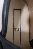 No. 21 Bow Sneakers Black Crystal-Embellished Satin Size 36.5 Slip-On Flatform available at CelebrityOwned.com img_10