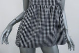 No. 21 Crystal Bird Peplum Top Black & White Gingham Size 40 Sleeveless Blouse available at CelebrityOwned.com img_2
