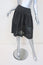 No. 21 Lace-Hem Flared Skirt Black Pleated Cotton Size 40 NEW