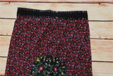 No. 21 Pants Black/Multi Floral Patchwork Print Silk Size 36 Cropped Trousers available at CelebrityOwned.com img_2