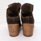 Officine Creative Mules Dark Brown Cracked Leather Size 36 Peep Toe Mid-Heel available at CelebrityOwned.com img_7