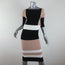 Ohne Titel Dress Black/Beige Colorblock Knit Size Small Short Sleeve Sheath NEW