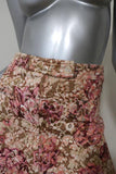 Paul & Joe Skirt Pink/Gold Lurex Floral Jacquard Size 36 available at CelebrityOwned.com img_2