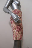 Paul & Joe Skirt Pink/Gold Lurex Floral Jacquard Size 36 available at CelebrityOwned.com img_4