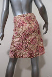 Paul & Joe Skirt Pink/Gold Lurex Floral Jacquard Size 36 available at CelebrityOwned.com img_5