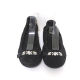 Pedro Garcia Ballet Flats Black Crystal-Embellished Suede Size 37 available at CelebrityOwned.com img_5