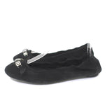 Pedro Garcia Ballet Flats Black Crystal-Embellished Suede Size 37 available at CelebrityOwned.com img_7