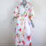 Peter Pilotto Shirtdress White Floral Print Size 12 Puff Sleeve Midi Dress NEW