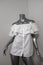 Petersyn Off the Shoulder Top Skye White Ruffled Cotton Size Small