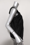 Philosophy di Alberta Ferretti Top Black Sequin & Laser Cut Lace Size US 4 available at CelebrityOwned.com img_4