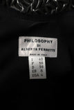 Philosophy di Alberta Ferretti Top Black Sequin & Laser Cut Lace Size US 4 available at CelebrityOwned.com img_6