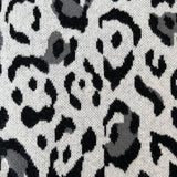 Rachel Zoe Leopard Ruffle Sweater Heidi Cream Cotton-Cashmere Size Extra Small