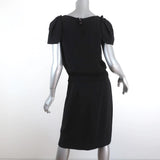 Prada Dress Black Crepe Size 42 Short Sleeve Sheath available at CelebrityOwned.com img_5