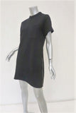 Proenza Schouler T-Shirt Dress Black Cotton Neoprene Size 4 Short Sleeve Mini available at CelebrityOwned.com img_2