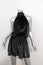 Ramy Brook Mini Dress Lori Black Metallic Velvet Size Extra Extra Small NEW