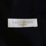 Ramy Brook Sleeveless Top Robi Black Stretch Silk Size Extra Small V-Neck Blouse available at CelebrityOwned.com img_5