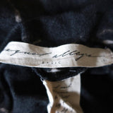 Raquel Allegra Tie Dye Shredded Tank Top Charcoal Size 1 available at CelebrityOwned.com img_7