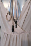 Rebecca Taylor Beaded Tank Top Blush Silk Size 8 Tassel Tie Sleeveless Blouse available at CelebrityOwned.com img_5