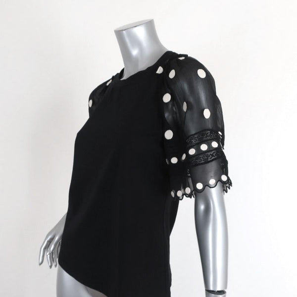 Rebecca taylor dot embroidered dress outlet