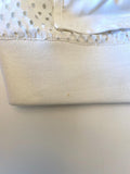 Rebecca Taylor Laser Cut Bomber Jacket White Twill Size 10 available at CelebrityOwned.com img_11
