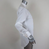 Saint Laurent Concealed Placket Shirt White Cotton Size 38 Long Sleeve Top available at CelebrityOwned.com img_4
