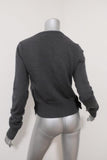 Saint Laurent Sweater Charcoal Size 38 Side-Button Pullover available at CelebrityOwned.com img_4