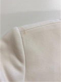 Sandro Volonte Zip Hem Blazer Cream Wool-Blend Size 38 Open Front Jacket available at CelebrityOwned.com img_6