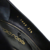 Sergio Rossi Godiva Pumps Navy Suede Size 37.5 Pointed Toe Heels available at CelebrityOwned.com img_9