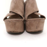 Sergio Rossi Platform Wedge Sandals Alma Beige Suede Size 38 Crisscross Heel available at CelebrityOwned.com img_4