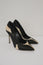 Sergio Rossi Pumps Black/Cream Giraffe Print Pony Hair Size 36 Pointed Toe Heel