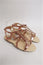 Stella McCartney Lucy Star Sandals Rose Gold Metallic Faux Leather Size 38.5