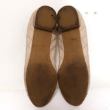 Stuart Weitzman Quiltable Cap Toe Ballet Flats Beige Quilted Leather Size 9 available at CelebrityOwned.com img_11