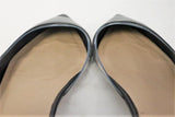Tamara Mellon Darling Flat Black Leather & PVC Size US 7.5 d'Orsay Pointed Toe available at CelebrityOwned.com img_4