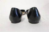 Tamara Mellon Darling Flat Black Leather & PVC Size US 7.5 d'Orsay Pointed Toe available at CelebrityOwned.com img_7