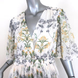 Ted Baker Maxi Dress Bilia Papyrus Floral Print Chiffon Size 3 Short Sleeve NEW available at CelebrityOwned.com img_2