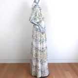 Ted Baker Maxi Dress Bilia Papyrus Floral Print Chiffon Size 3 Short Sleeve NEW available at CelebrityOwned.com img_4