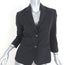 The Row Blazer Nopman Charcoal Stretch Twill Size 4 Two-Button Jacket