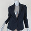 Theory Blazer Current Indigo Stretch Denim Size 4 One-Button Jacket