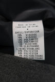 Theory Double Breasted Jacket Gerda Dark Gray Melange Jersey Size Medium available at CelebrityOwned.com img_8