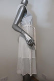 Theory Dress Afala White Eyelet Embroidered Cotton Size 6 Belted A-Line available at CelebrityOwned.com img_2