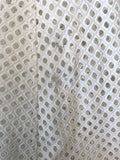 Theory Dress Afala White Eyelet Embroidered Cotton Size 6 Belted A-Line available at CelebrityOwned.com img_9
